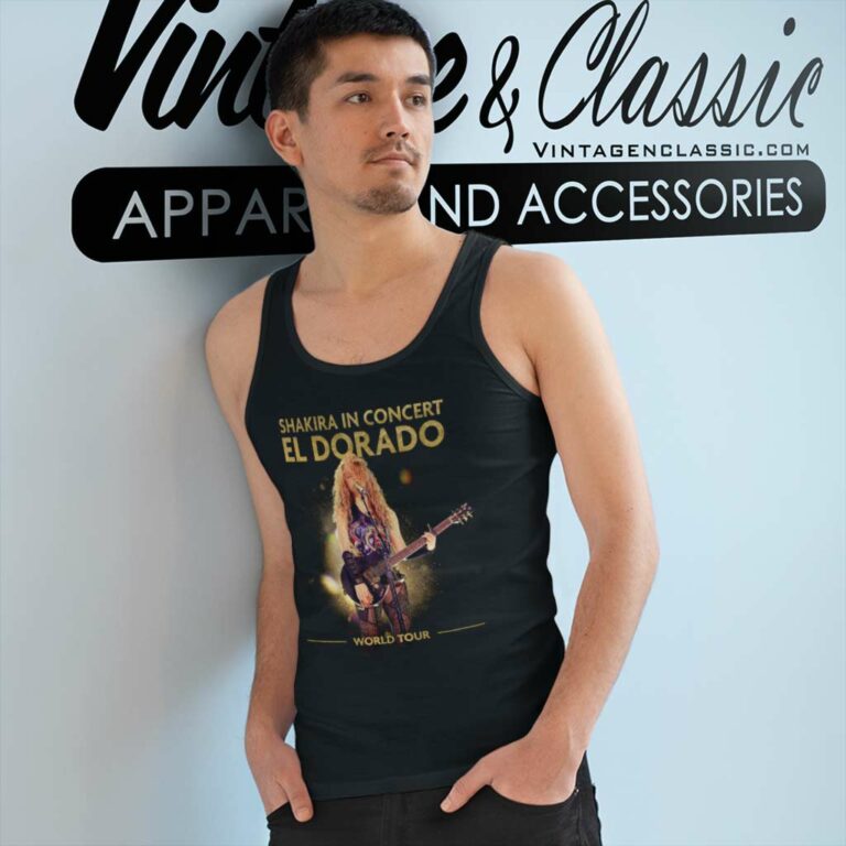 Shakira Shirt El Dorado World Tour Tank Top Racerback Shakira Shirt El Dorado World Tour Tank Top Racerback