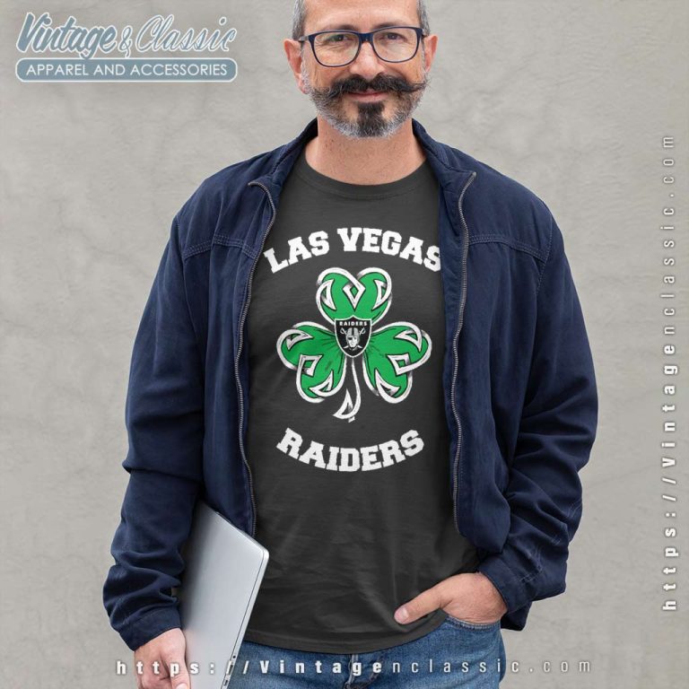 Shamrock Football St Patricks Day Las Vegas Raiders Long Sleeve Tee Shamrock Football St Patricks Day Las Vegas Raiders Long Sleeve Tee