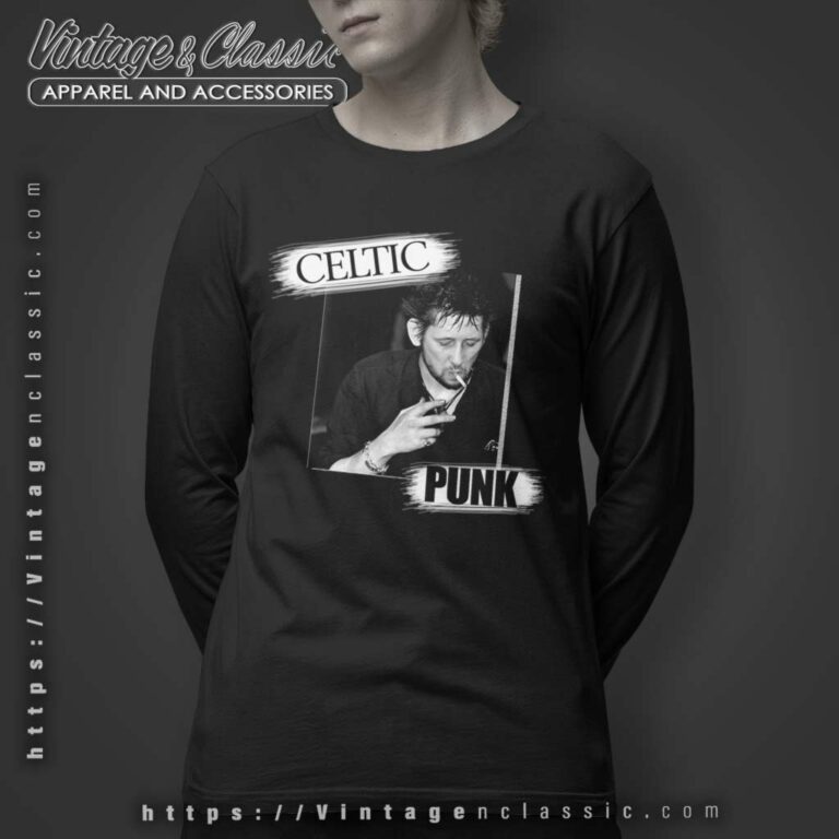 Shane Macgowan Celtic Punk Long Sleeve Tee Shane Macgowan Celtic Punk Long Sleeve Tee