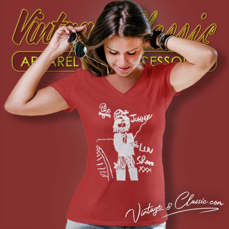 Shane Macgowan Johnny Luv Shane V Neck TShirt Shane Macgowan Johnny Luv Shane V Neck TShirt