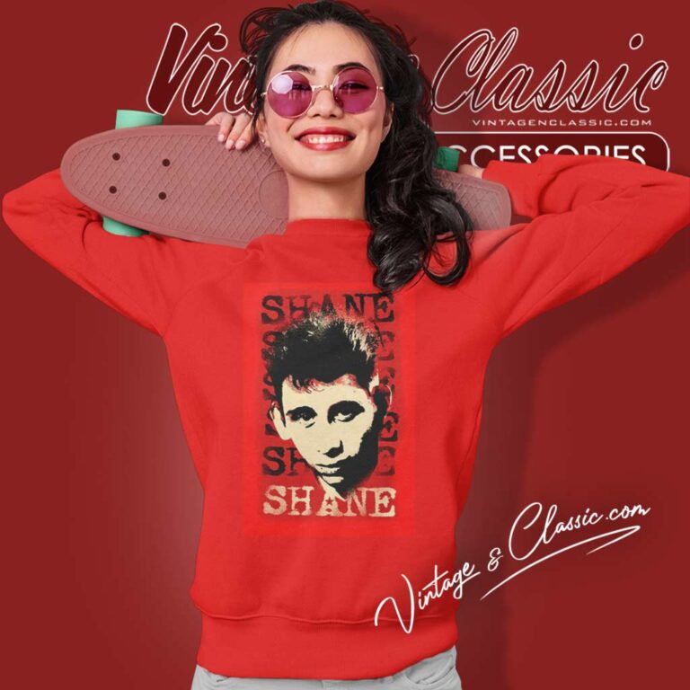 Shane Macgowan Red Sweatshirt Shane Macgowan Red Sweatshirt