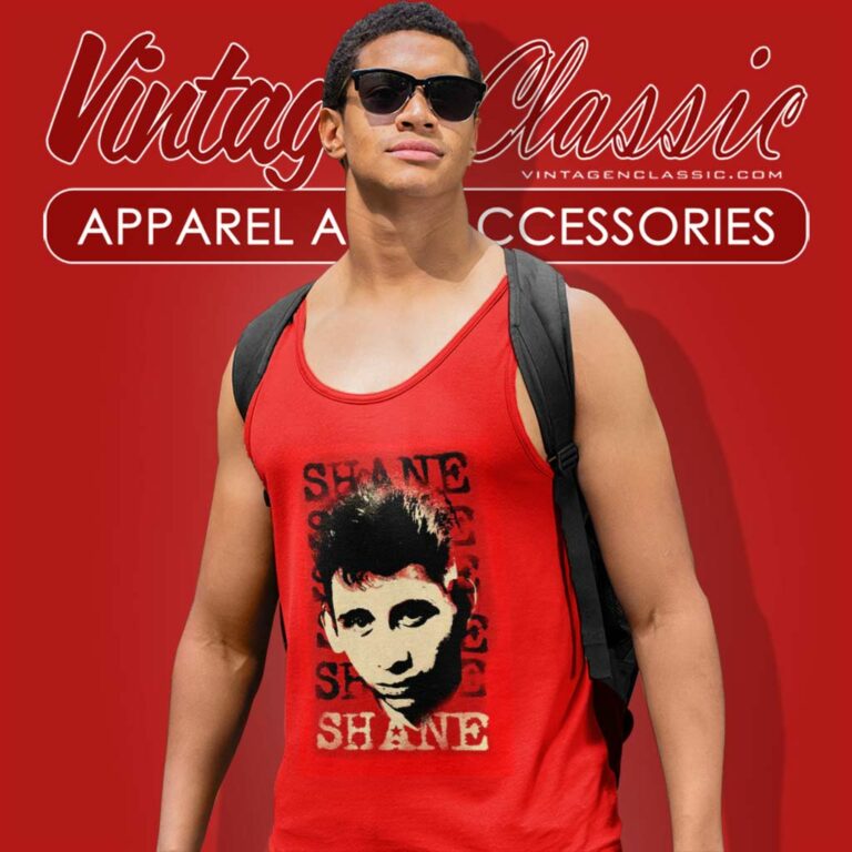 Shane Macgowan Red Tank Top Racerback Shane Macgowan Red Tank Top Racerback