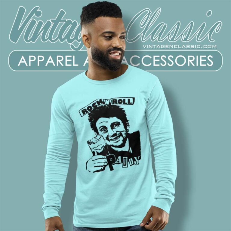Shane Macgowan Rock N Roll Paddy Long Sleeve Tee Shane Macgowan Rock N Roll Paddy Long Sleeve Tee