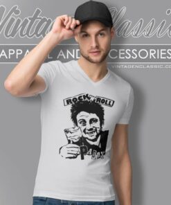 Shane Macgowan Rock N Roll Paddy V Neck TShirt