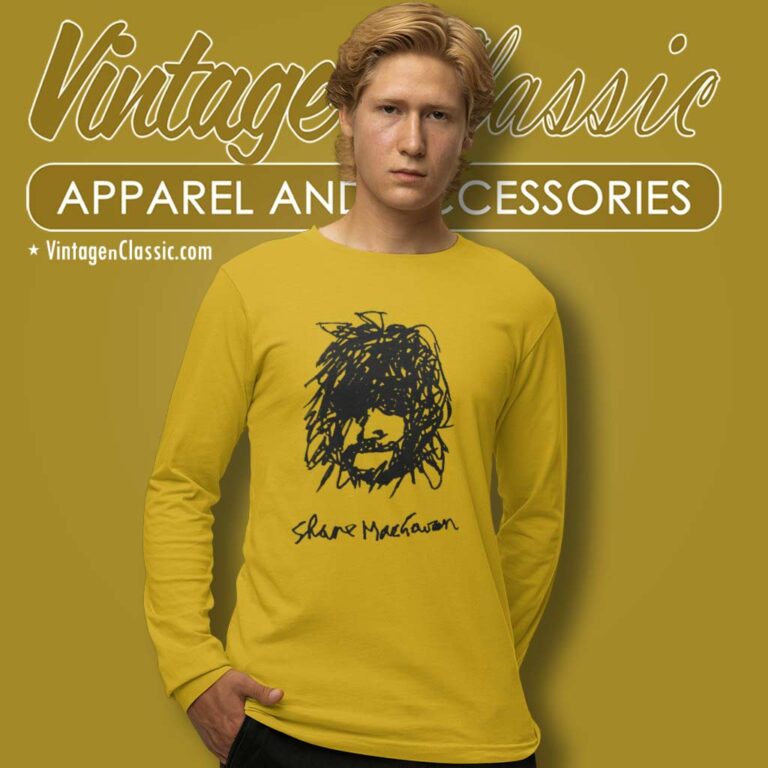 Shane Macgowan Self Portrait Long Sleeve Tee Shane Macgowan Self Portrait Long Sleeve Tee