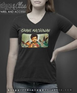 Shane Macgowan Shirt Pogues Frontman V Neck TShirt