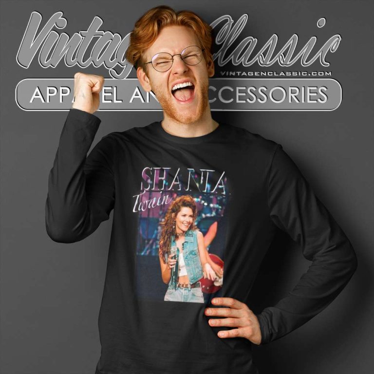 Shania Canadian Singer Concert Poster Long Sleeve Tee Shania Canadian Singer Concert Poster Long Sleeve Tee