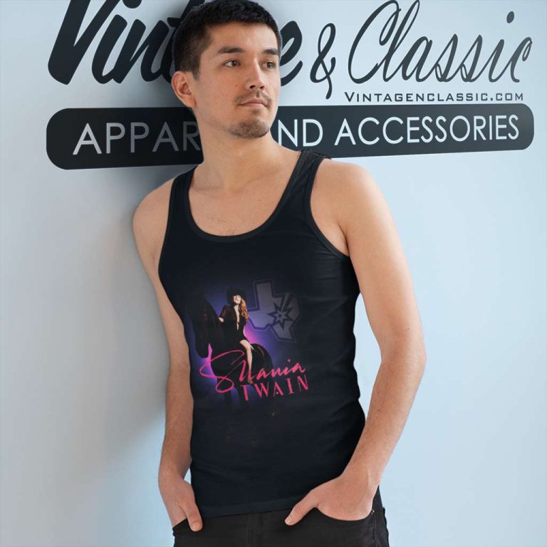 Shania Twain 2023 Concert X San Antonio Spurs Tank Top Racerback Shania Twain 2023 Concert X San Antonio Spurs Tank Top Racerback