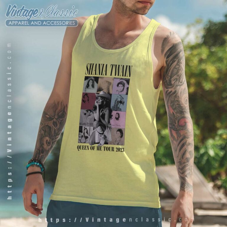 Shania Twain Queen Of Me Tour Tank Top Racerback Shania Twain Queen Of Me Tour Tank Top Racerback