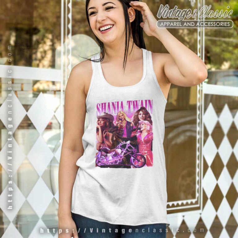 Shania Twain Shirt Queen Of Me Tour Tank Top Racerback Shania Twain Shirt Queen Of Me Tour Tank Top Racerback