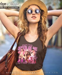 Shania Twain Shirt Queen Of World Tour 2023 Tank Top Racerback