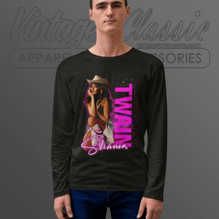 Shania Twain Shirt Signature Gift For Music Fan Long Sleeve Tee Shania Twain Shirt Signature Gift For Music Fan Long Sleeve Tee