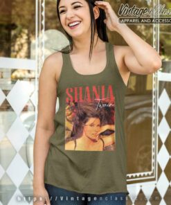 Shania Twain Shirt The Queen Of Me Tour Tank Top Racerback