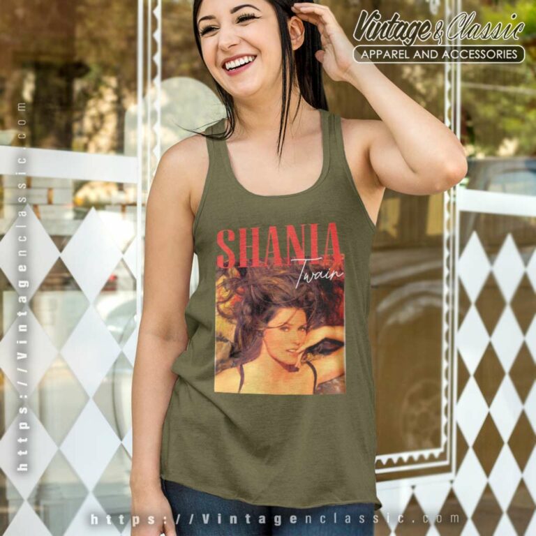 Shania Twain Shirt The Queen Of Me Tour Tank Top Racerback Shania Twain Shirt The Queen Of Me Tour Tank Top Racerback