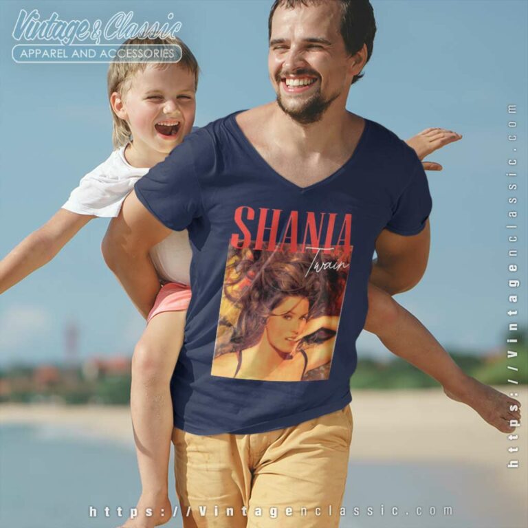 Shania Twain Shirt The Queen Of Me Tour V Neck TShirt Shania Twain Shirt The Queen Of Me Tour V Neck TShirt