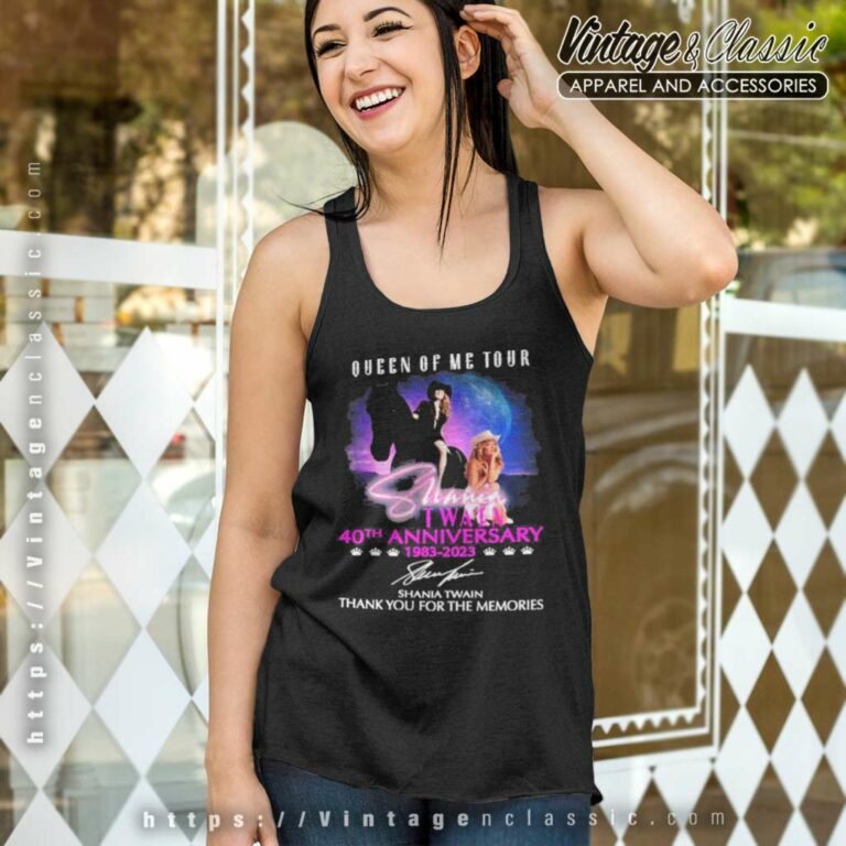 Shania Twain Shirt Tour 40th Anniversary 1983 2023 Tank Top Racerback Shania Twain Shirt Tour 40th Anniversary 1983 2023 Tank Top Racerback