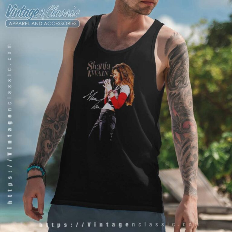 Shania Twain Signature Tank Top Racerback Shania Twain Signature Tank Top Racerback