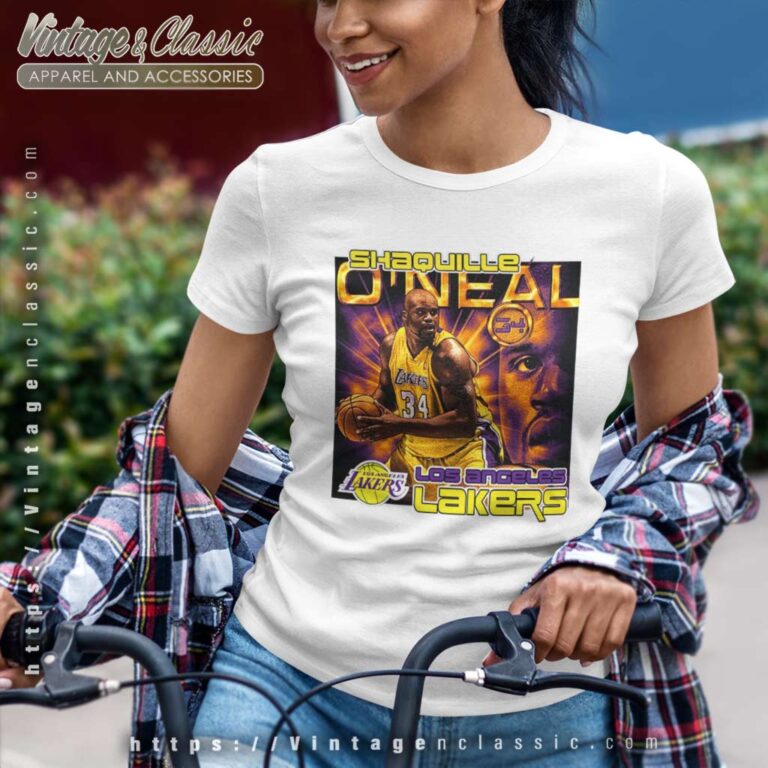 Shaquille Oneal Los Angeles Lakers Women TShirt Shaquille Oneal Los Angeles Lakers Women TShirt