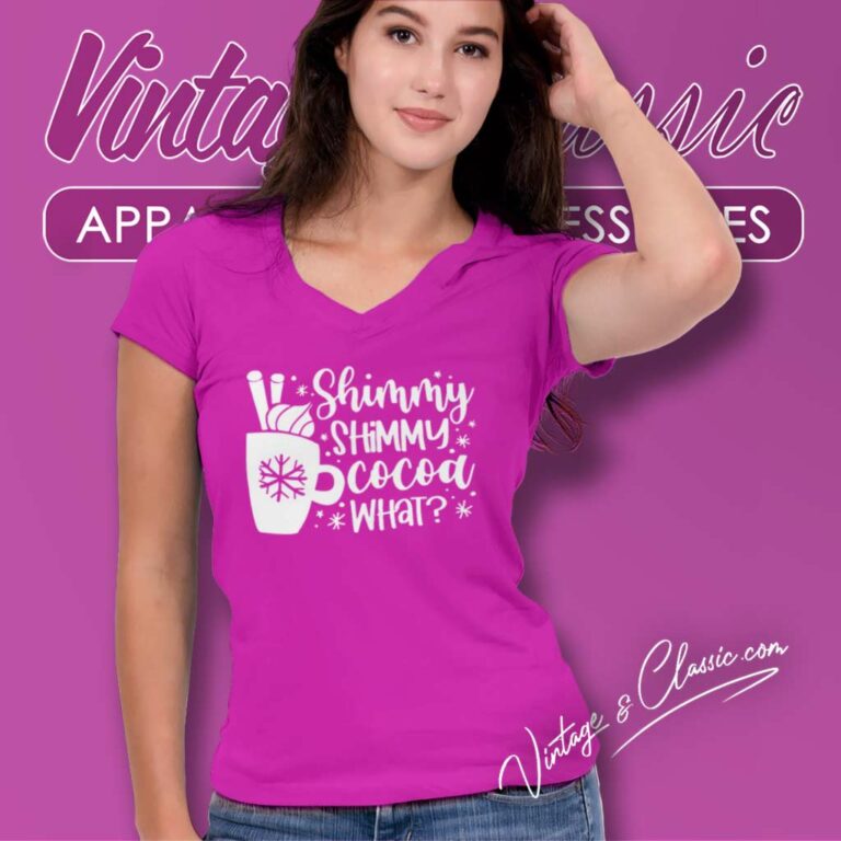 Shimmy Cocoa What Shimmy V Neck TShirt Shimmy Cocoa What Shimmy V Neck TShirt
