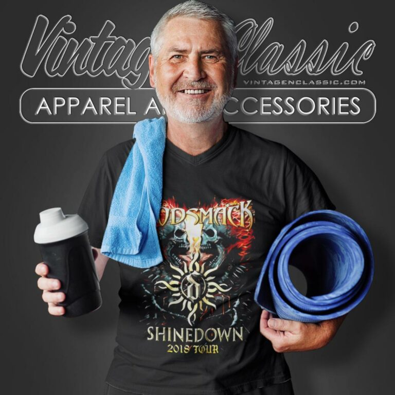 Shinedown And Godsmack Tour 2018 V Neck TShirt Shinedown And Godsmack Tour 2018 V Neck TShirt