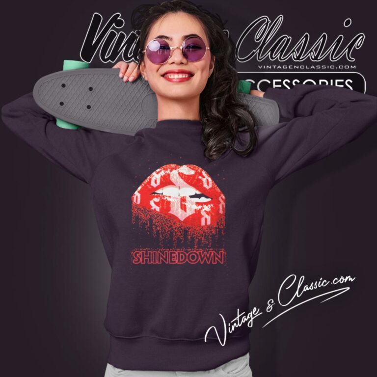 Shinedown Lips Sweatshirt Shinedown Lips Sweatshirt