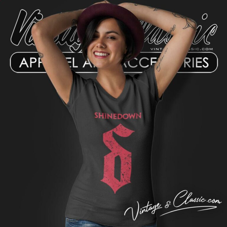 Shinedown Plastic Head V Neck TShirt Shinedown Plastic Head V Neck TShirt