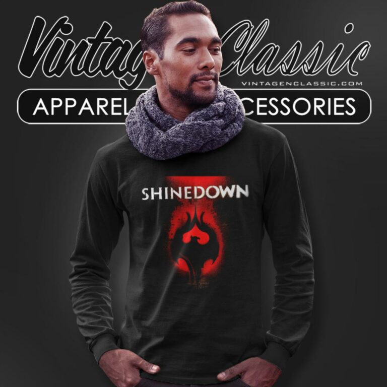 Shinedown Shirt Somewhere In The Stratosphere Long Sleeve Tee Shinedown Shirt Somewhere In The Stratosphere Long Sleeve Tee