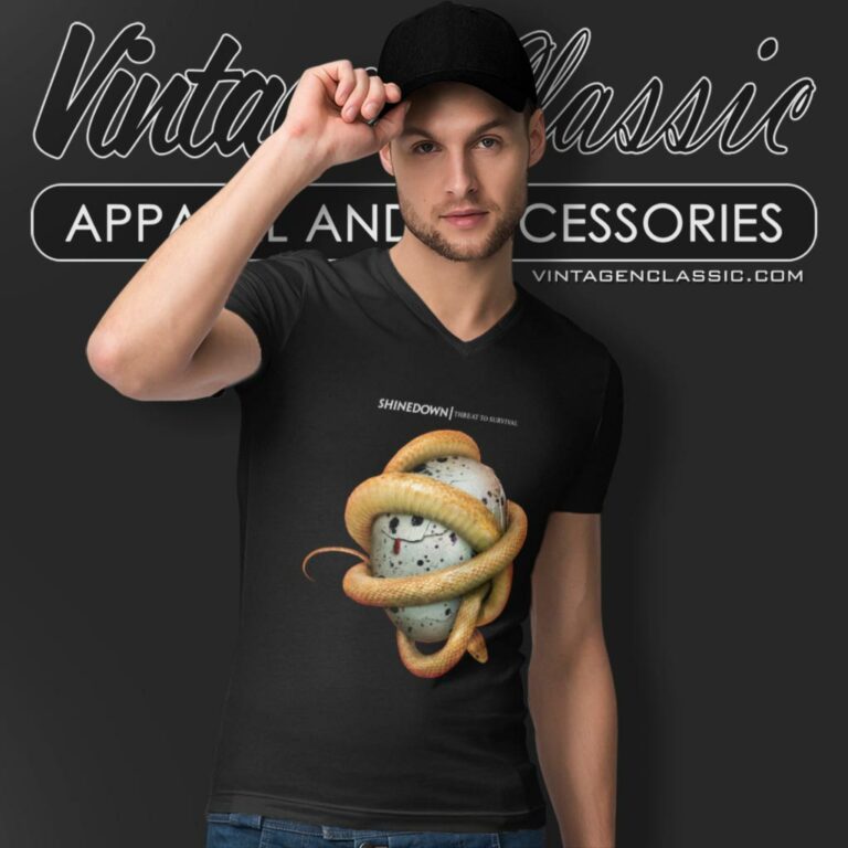 Shinedown Threat To Survival V Neck TShirt Shinedown Threat To Survival V Neck TShirt