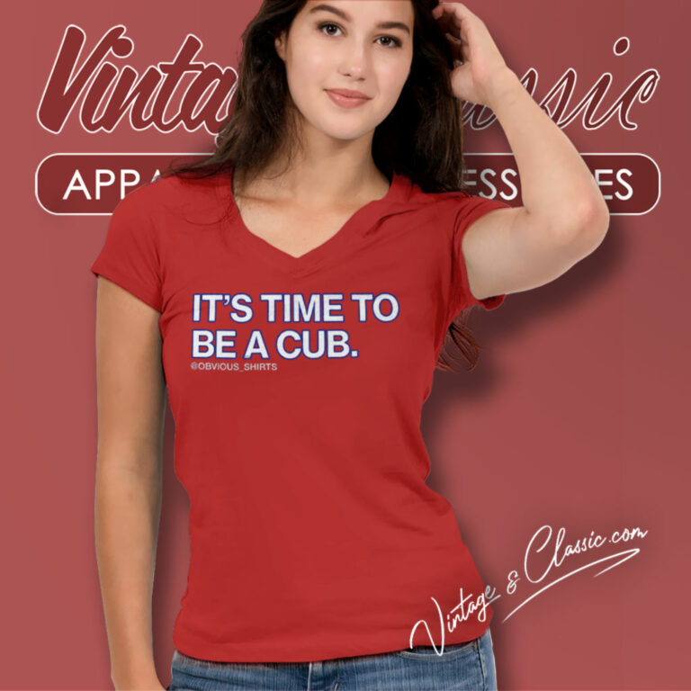 Shohei Ohtani Its Time To Be A Cub V Neck TShirt Shohei Ohtani Its Time To Be A Cub V Neck TShirt