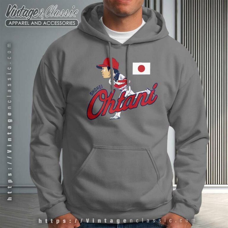 Shohei Ohtani Los Angeles Angels Caricature Hoodie Shohei Ohtani Los Angeles Angels Caricature Hoodie