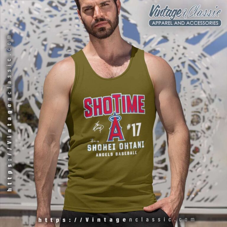 Shohei Ohtani Los Angeles Angels Hometown Collection Tank Top Racerback Shohei Ohtani Los Angeles Angels Hometown Collection Tank Top Racerback