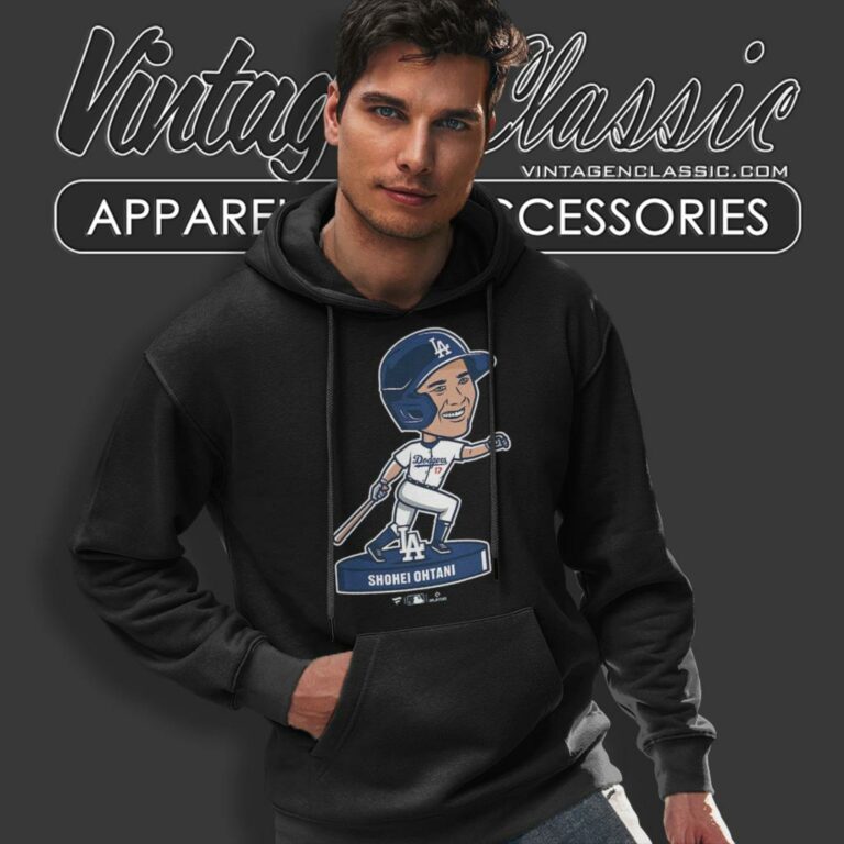 Shohei Ohtani Los Angeles Dodgers Bobblehead Hoodie Shohei Ohtani Los Angeles Dodgers Bobblehead Hoodie