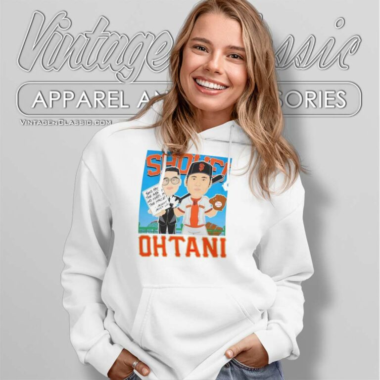 Shohei Ohtani San Francisco Giants Cartoon Hoodie Shohei Ohtani San Francisco Giants Cartoon Hoodie