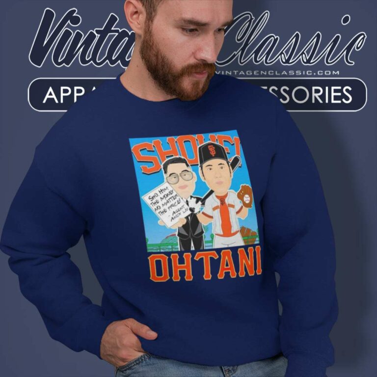 Shohei Ohtani San Francisco Giants Cartoon Sweatshirt Shohei Ohtani San Francisco Giants Cartoon Sweatshirt