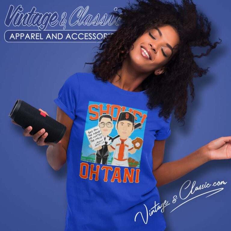 Shohei Ohtani San Francisco Giants Cartoon Women TShirt Shohei Ohtani San Francisco Giants Cartoon Women TShirt