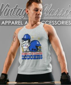 Shohei Ohtani Sho Time Los Angeles Dodgers Snoopy And Woodstock Tank Top Racerback