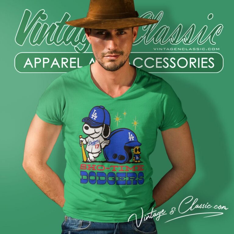 Shohei Ohtani Sho Time Los Angeles Dodgers Snoopy And Woodstock V Neck TShirt Shohei Ohtani Sho Time Los Angeles Dodgers Snoopy And Woodstock V Neck TShirt