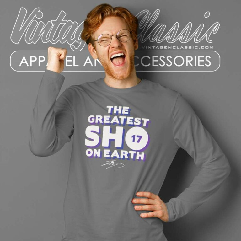 Shohei Ohtani The Greatest Sho On Earth Signature Long Sleeve Tee Shohei Ohtani The Greatest Sho On Earth Signature Long Sleeve Tee