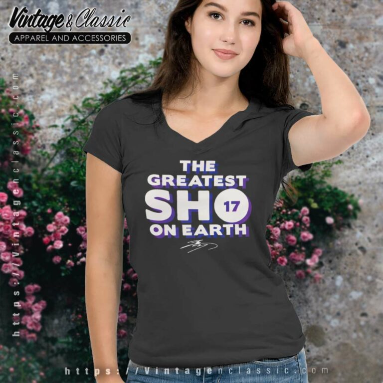 Shohei Ohtani The Greatest Sho On Earth Signature V Neck TShirt Shohei Ohtani The Greatest Sho On Earth Signature V Neck TShirt