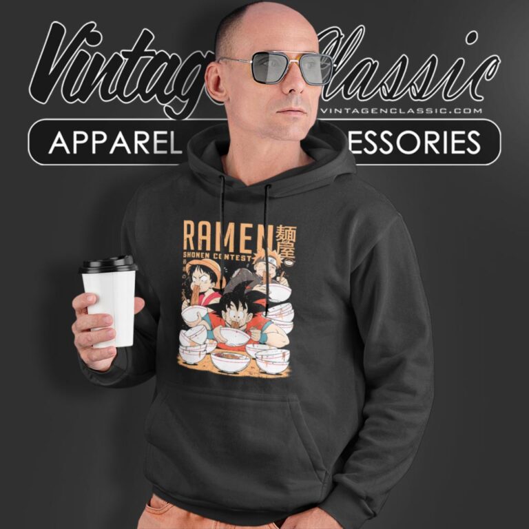 Shonen Ramen Contest Goku Luffy Naruto Hoodie Shonen Ramen Contest Goku Luffy Naruto Hoodie