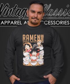 Shonen Ramen Contest Goku Luffy Naruto Long Sleeve Tee