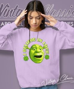 Shrek I Believe In Luck St Patricks Day Sweatshirt