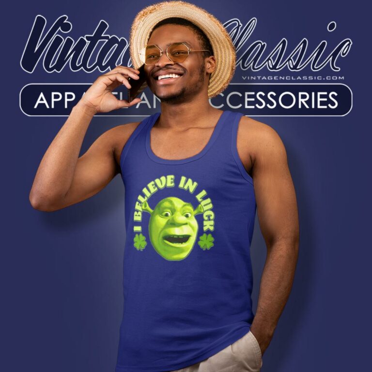 Shrek I Believe In Luck St Patricks Day Tank Top Racerback Shrek I Believe In Luck St Patricks Day Tank Top Racerback