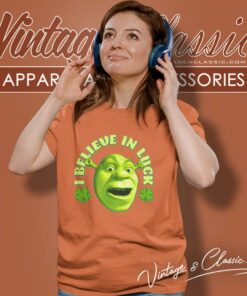 Shrek I Believe In Luck St Patricks Day Women T Shirt