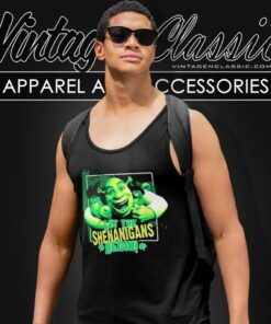 Shrek Let The Shenanigans Begin St Paddys Day Tank Top Racerback