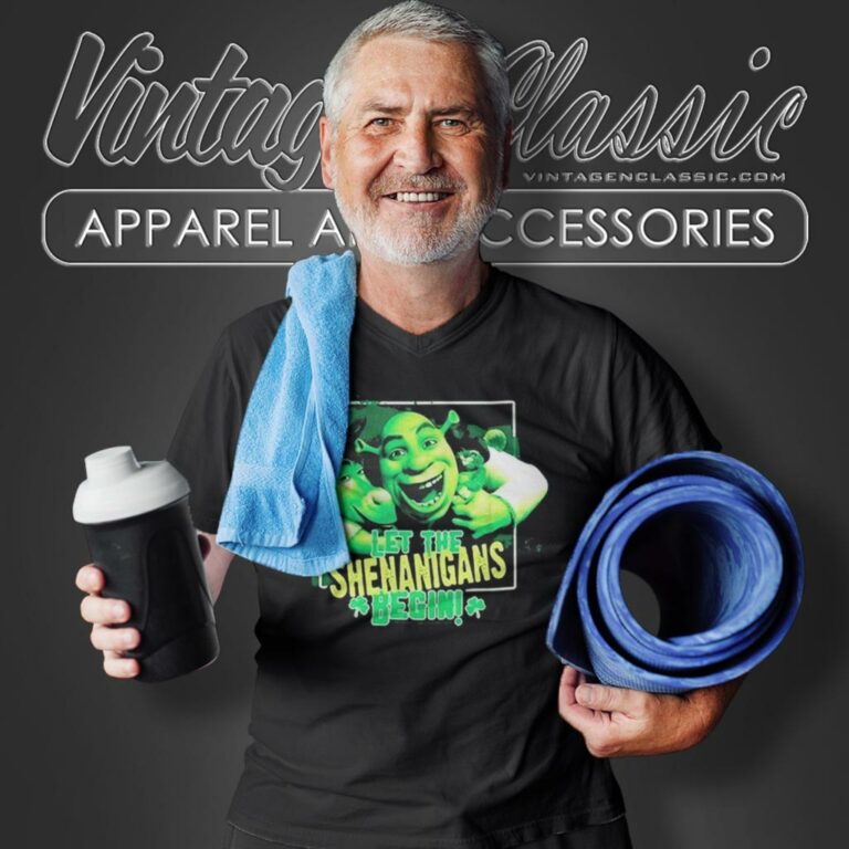 Shrek Let The Shenanigans Begin St Paddys Day V Neck TShirt Shrek Let The Shenanigans Begin St Paddys Day V Neck TShirt