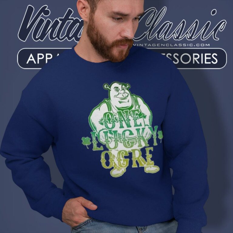 Shrek One Lucky Ogre St Paddys Day Sweatshirt Shrek One Lucky Ogre St Paddys Day Sweatshirt