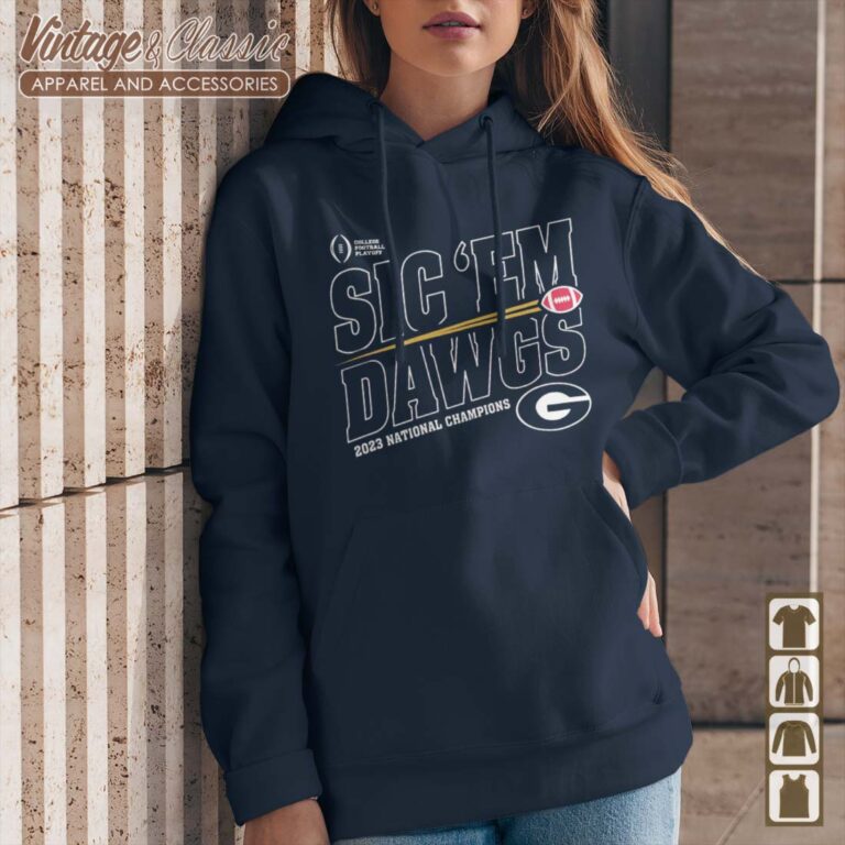 Sic ‘Em Dawgs CFP 2023 National Champions Shirt Gift for Georgia Bulldogs Fan Hoodie 2 Sic ‘Em Dawgs CFP 2023 National Champions Shirt Gift for Georgia Bulldogs Fan Hoodie 2