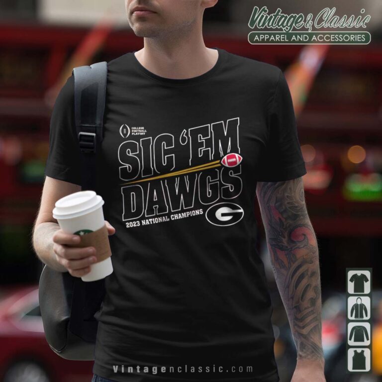 Sic ‘Em Dawgs CFP 2023 National Champions Shirt Gift for Georgia Bulldogs Fan Tshirt Sic ‘Em Dawgs CFP 2023 National Champions Shirt Gift for Georgia Bulldogs Fan Tshirt