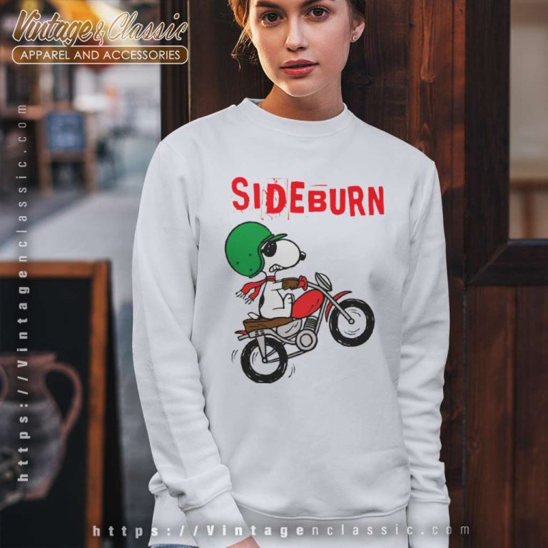 Sideburn Snoopy Motorbike Sweatshirt Sideburn Snoopy Motorbike Sweatshirt